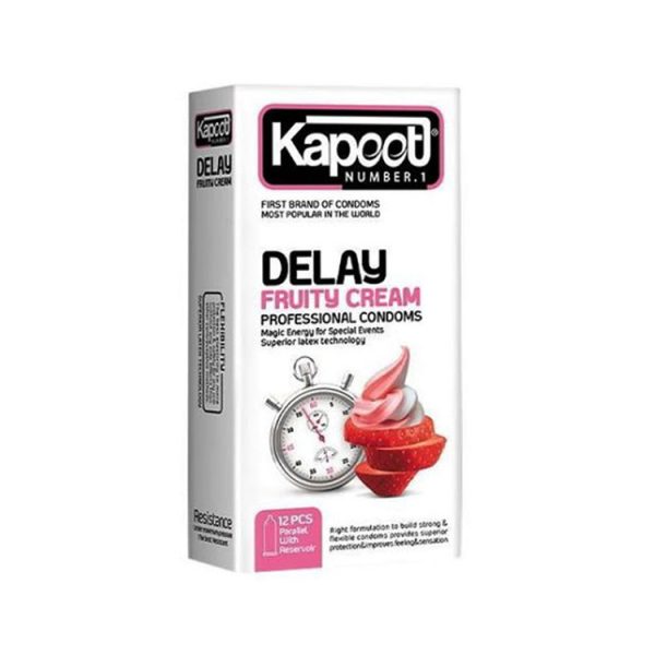 کاندوم کاپوت بسته 12 عددی مدل دیلی فروتی DELAY FRUITY CREAM